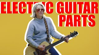 Parts Of An Electric Guitar  Guitar Part Names You NEED To Know [upl. by Aicelf]