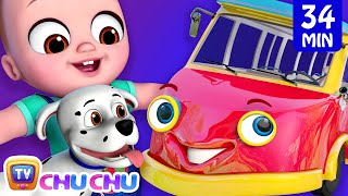 Wheels on the Bus  Bus Songs Collection  Vehicles and Animals for Kids  ChuChu TV [upl. by Naawaj]