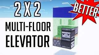 I Made a 2x2 Elevator For Multiple Floors [upl. by Columbus]