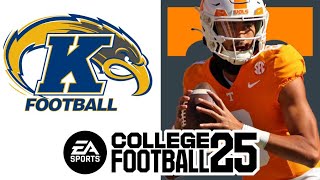 Kent State at Tennessee  Week 3 Simulation EA College Football 25 [upl. by Julienne]