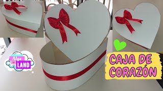 COMO HACER UNA CAJA EN FORMA DE CORAZÓN CAJA DE REGALO  AlysLand [upl. by Alin857]