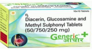 Generic Tablets Diacerin Glucosamine and Methyl Sulphonyl Tablets [upl. by Esirehs]