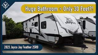 Have You Seen The Size Of This BATHROOM  2023 Jayco Jay Feather 25RB [upl. by Ansev492]