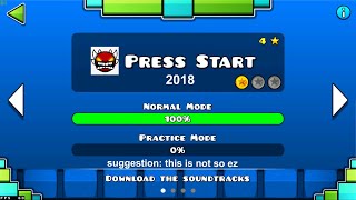 PRESS START 2018 😈 Geometry Dash geometrydash [upl. by Ettenil286]