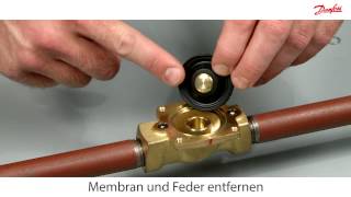 Wie reinigt man ein Danfoss EV220B NC Magnetventil [upl. by Aim860]