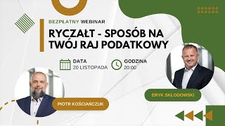 Darmowy webinar  Wszystko co musisz wiedzieć o ryczałcie – Twój raj podatkowy w nowym roku [upl. by Atwood]