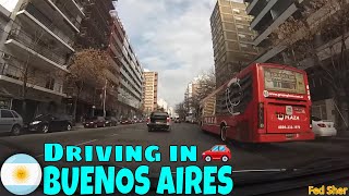 Driving in Buenos Aires from Belgrano to Saavedra [upl. by Reibaj]