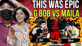 INDIAN REACT GBob Vs Maila  ANTF Rap Battle [upl. by Mook516]