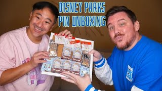 Disney Parks Mega Mystery Pin Unboxing [upl. by Eceinhoj]