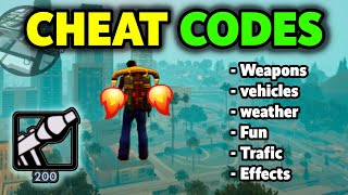 All 46 Cheat Codes in GTA SA Mobile Netflix [upl. by Wailoo]