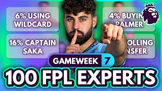 FPL GW7 EXPERT Transfer Trends amp Best Captains 🧠 100 Experts Reveal Gameweek 7 Team Plans [upl. by Icaj]