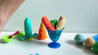 Como hacer Helados de plastilina y Cupcakes con plastilina Play Doh y El Baul de los Colores [upl. by Alesandrini]