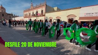 TRADICIONAL DESFILE 20 DE NOVIEMBRE en OJOCALIENTEZACATECAS  coique vlogs [upl. by Waldman]