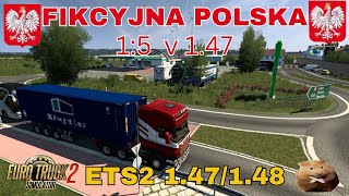 ETS2 Fikcyjna Polska 15 v147 by MATAMET Works on 148 Open Beta WroclawPL to RawiczPL [upl. by Rafaelof]