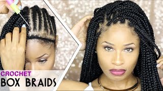 How To ➟ CROCHET BOX BRAIDS 🔥 looks like the real thing freeparting [upl. by Amar]