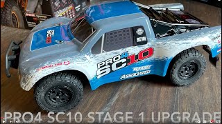 Team Associated Pro4 SC10 Stage 1 Upgrade  Best Short Course Truck for the Money [upl. by Bowes]