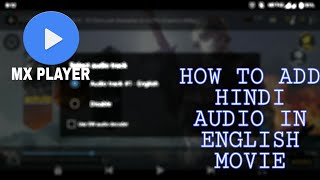 How to change English Language audio in Hindi on Mx Player [upl. by Patty294]