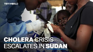 Cholera outbreak escalates in wartorn Sudan [upl. by Tenney868]