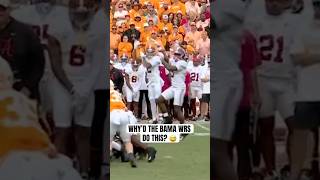 Alabama WRs were hooping during the QB sneak [upl. by Innoc983]