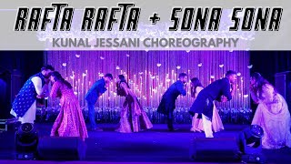 Amazing Sangeet Couples Dance Performance  Rafta Rafta  Sona Sona  Kunal Jessani Choreography [upl. by Naj439]