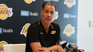 Rob Pelinka Talks Drafting Bronny James  2024 NBA Draft [upl. by Amandy]