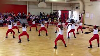 Pineville Jr High Danceline 20142015 1st Place routine [upl. by Anilad]