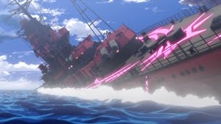 WARSHIPS ATTACK SCENE 2 劇場版 蒼き鋼のアルペジオDCArpeggio of Blue Steel DC Movie 1 [upl. by Ahsyekat]