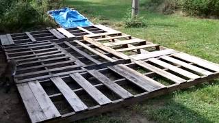 Portable Garage Part 1 Building the base [upl. by Nwadrebma]