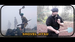 How to use a trench shovel  shovel for selfdefense  trench weapons  Recon Sparring [upl. by Nitsraek706]