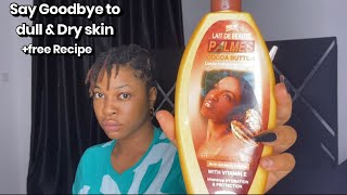 Lait De Beauté Palmes Cocoa Butter  How To Achieve A Neat Caramel  Hot Chocolate Shade dryskin [upl. by Einaffets]