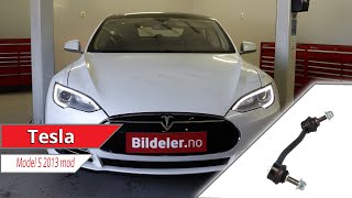 Tesla Model S Hvordan bytte lenkearm i forstilling  2012 og nyere modeller [upl. by Ettenav]