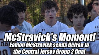 Delran 1 Cinnaminson 0  Boys Soccer  Central Jersey Group 2 Semifinal  Eamon McStravick Goal [upl. by Aynotan]