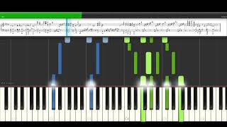 Rebuilt Jedi Enclave KOTOR II Piano Tutorial Synthesia [upl. by Kerrill]