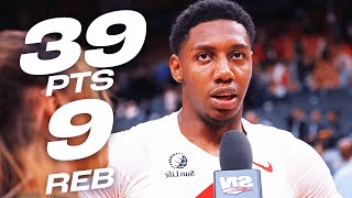 RJ Barrett 39 PTS GOES OFF in the Raptors W 😤 November 18 2024 [upl. by Atyekram]