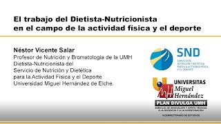 EL TRABAJO DEL DIETISTANUTRICIONISTA EN EL CAMPO DE LA ACTIVIDAD FÍSICA Y EL DEPORTE [upl. by Dow]