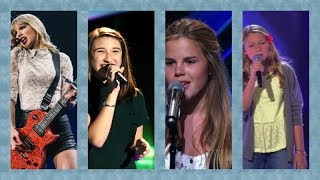 3 perfect Taylor Swift covers  The Voice Kids amp X Factor Blank Space  Mean  Safe and sound [upl. by Assiram]