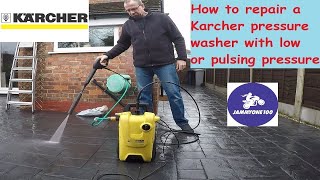 How to Repair a Karcher Pressure Washer either K3 amp K4 with Loss of pressure or surging or pulsing [upl. by Mauve300]