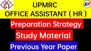 UPMRC Office Assistant HR Study Material And Previous Year Questions UPMRC metro [upl. by Mariand]