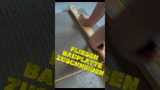 DIYTipps So schneidest du eine Fliesenbauplatte wie ein Profi [upl. by Nallac]