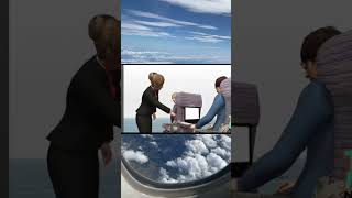 كبرتوا الموضوع يا شباب 🤔😅 سفر سياحة travel traveladvice flight flights fly flightattendant [upl. by Atinnod]