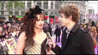 Helena Bonham Carter interviewed at the European premiere of Dark Shadows part 1 [upl. by Nnaael]