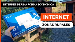 INTERNET  WIFI en ZONAS RURALES 📡 Antena 4G LTE ELSYS AMPLIMAX más económico que Starlink [upl. by Legra]