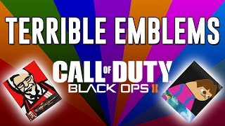 Terrible Emblems 18 Funny Black Ops 2 Emblems [upl. by Klimesh]