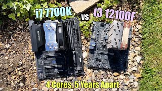 i7 7700K vs i3 12100F  Can The Last Quad Core i7 Keep Up [upl. by Licht]