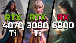 RTX 4070 Ti vs RTX 3080 Ti vs RX 6800  Test in 10 Games [upl. by Aneeroc]