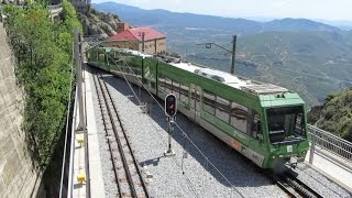 Montserrat Rack Railway Cremallera i funiculars de Montserrat timelapse [upl. by Fleeman466]