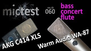 AKG C414 XLS vs Warm Audio WA87  Bass concert flute Till  recID 060 [upl. by Stanwinn]