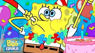 Bob Esponja  Os Maiores Aniversários da Fenda do Biquíni 🎂  Compilação de 30 Minutos  Português [upl. by O'Brien507]