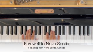 Farewell to Nova Scotia easy piano tutorial for beginners and kids [upl. by Weinhardt318]