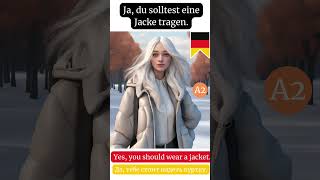 Dialoge auf Deutsch A2 DAS WETTER учитьнемецкий lerndeutsch deutschewörter germaneveryday [upl. by Ramiah395]